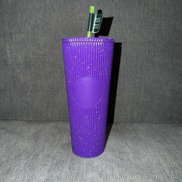 Starbucks Other - Starbucks 2024 Halloween Glow In The Dark Purple Splatter 24oz Venti Tumbler NEW
